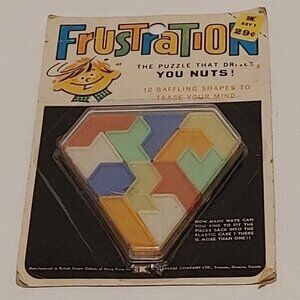 Vintage Frustration Puzzle Game 12 Baffling Shapes to Tease Your Mind